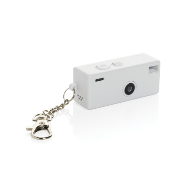 Logo trade promotional gifts image of: Cliq it RCS recycled Keychain Camera