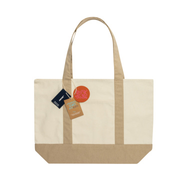 Logo trade promotional items picture of: SHOP LOCAL AWARE™ recycled cotton 350gsm Tote bag