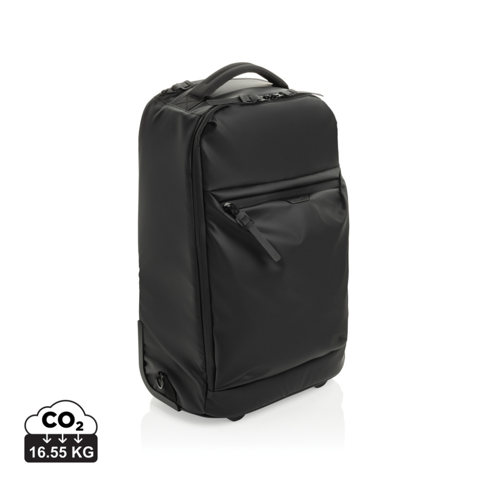 Logo trade promotional gifts image of: Swiss Peak OSLO RCS Wheeled Duffel backpack