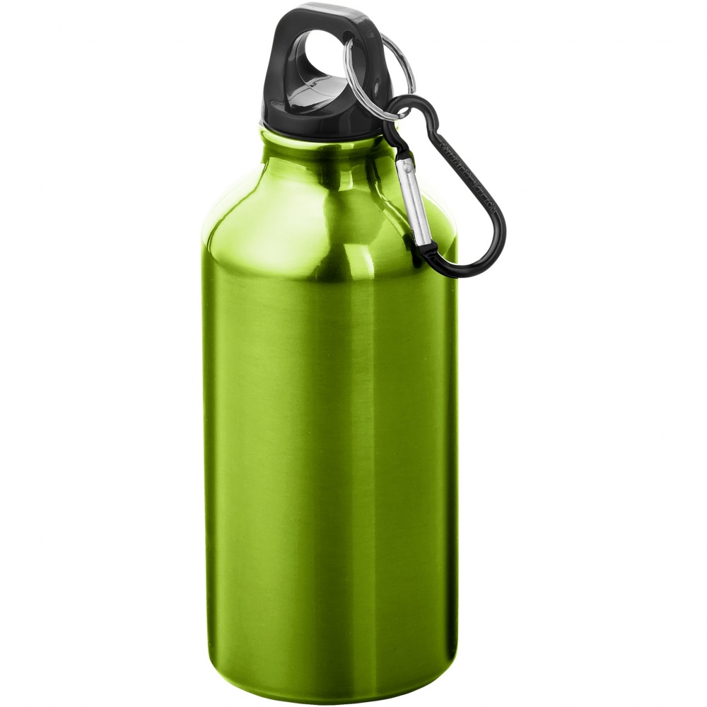 Logotrade ärikingi foto: Oregoni 400 ml alumiiniumist veepudel karabiiniga