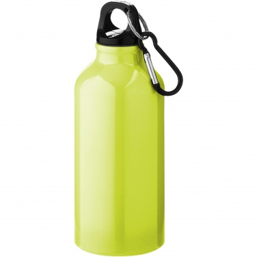Logotrade firmakingi foto: Oregoni 400 ml alumiiniumist veepudel karabiiniga