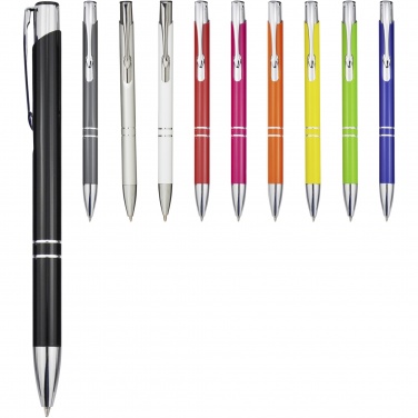 Logotrade firmakingitused pilt: Moneta alumiiniumist klikiga pastapliiats (must tint)