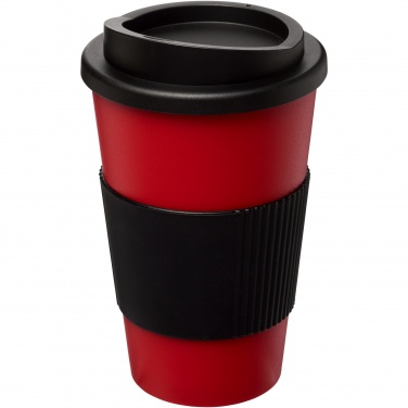 Logo trade reklaamkingituse pilt: Americano® 350 ml silikoonist võruga termoskruus