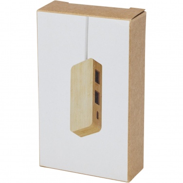 Logo trade reklaamtoote pilt: Tapase bambusest USB-jaotur