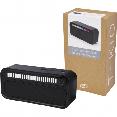 Logotrade reklaamtoote foto: Music Level 5W RGB meeleoluvalgusti Bluetooth® kõlar