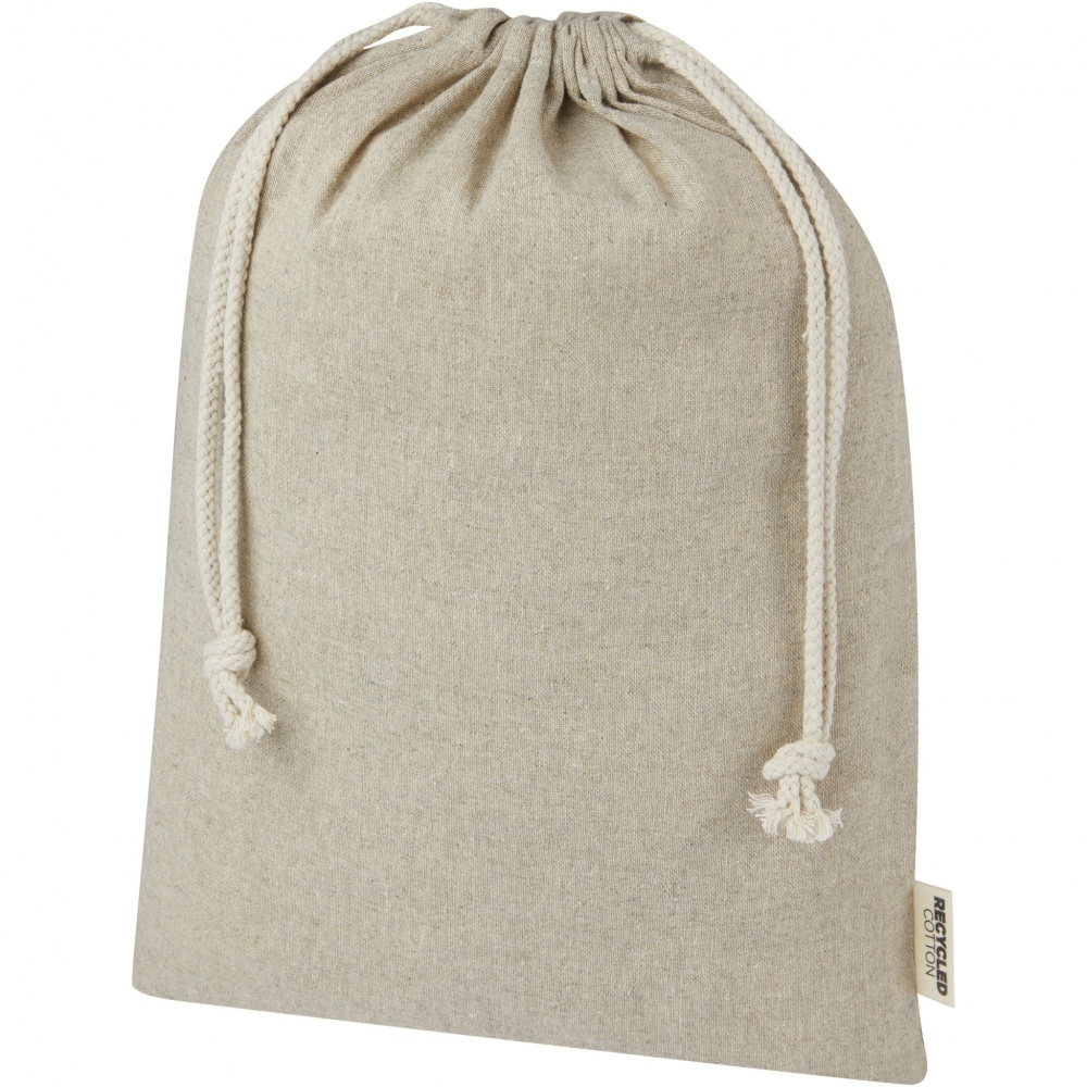 Logotrade reklaamtooted pilt: Pheebs 150 g/m² GRS taaskasutatud puuvillast kingikott suur 4L