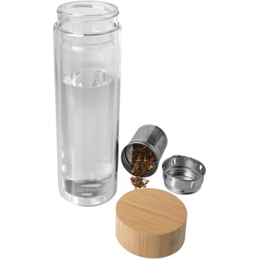 Logotrade reklaamkingitused pilt: Bailey 400 ml borsilikaatklaasist infusioonipudel bambusest kaanega