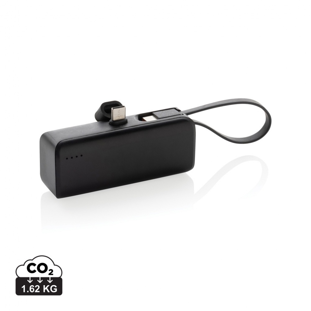 Logo trade meened foto: Powerlink RCS rplastic 3000 mah powerbank USB C pistik
