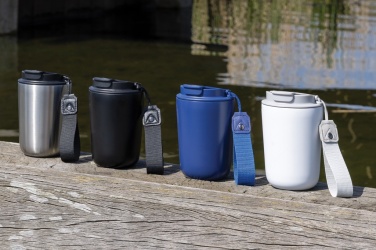 Logo trade firmakingi pilt: Cuppa RCS terasest vaakum termoskruus koos randmepaelaga