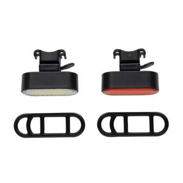Logotrade reklaamkingi foto: Lumino RCS taaskasutatud plastikust USB-taaslaetav rattatulede komplekt