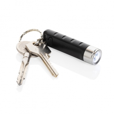 Logotrade reklaamtoote foto: Globix RCS taaskasutatud plastist USB taaslaetav võtmehoidja taskulamp