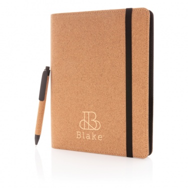 Logo trade ärikingituse pilt: Deluxe korgist portfolio A5 koos pliiatsiga