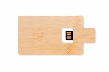 Logo trade meene pilt: 16 GB bambusest korpusega USB