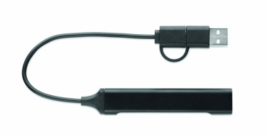 Logotrade ärikingituse foto: USB 4 pordiga jaotur 19 cm