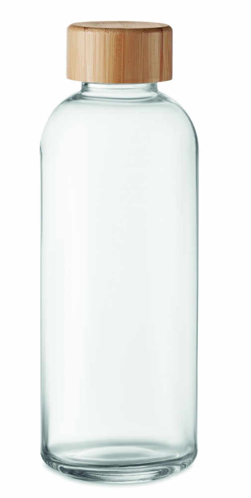 Logotrade reklaamkingitused pilt: Klaaspudel 650ml bambusest kaas