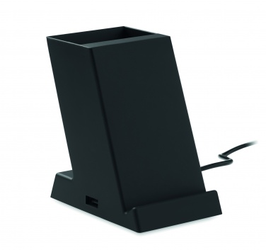Logo trade reklaamtoote pilt: Juhtmeta laadija ABS 15W
