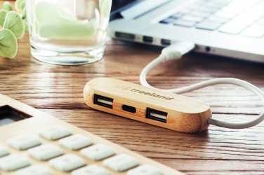 Logotrade reklaamkingituse foto: 3-pordiline kahe sisendiga USB-jaotur