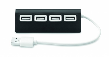 Logo trade reklaamtoote pilt: 4-pordiline USB-jaotur
