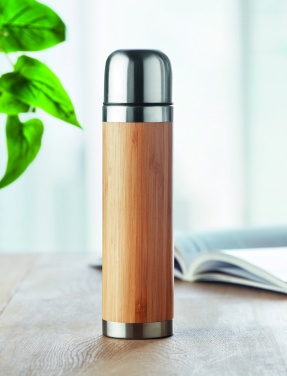 Logotrade reklaamtooted pilt: Topeltseintega bambusest termos 400ml CHAN BAMBOO