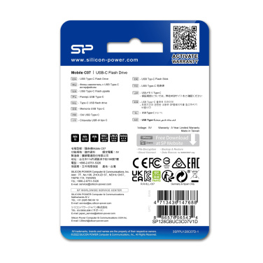 Logotrade reklaamtooted pilt: Mälupulk SILICON POWER MOBILE - C07 3,2 32GB
