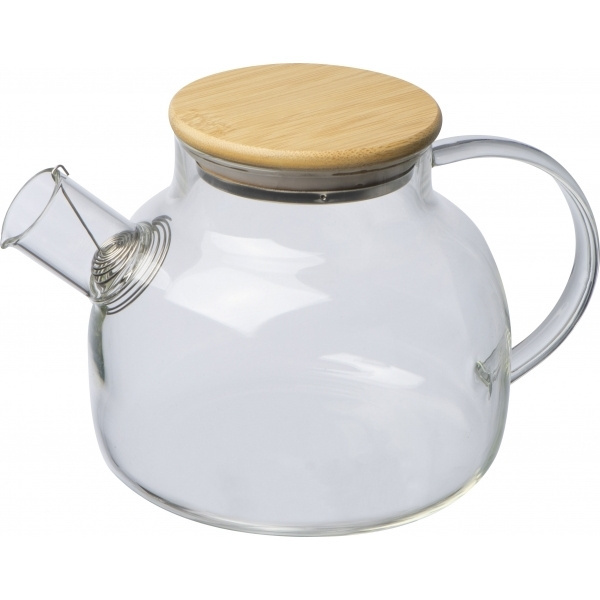 Logotrade reklaamtoote foto: Bambusest kaanega klaaskann FRANKFURT 1000ml