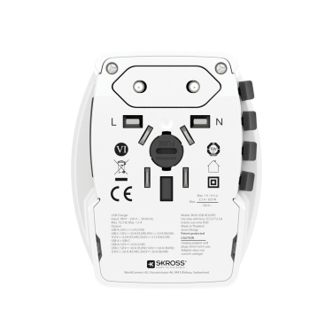Logo trade ärikingituse pilt: SKROSS World Travel Adapter MUV 65W PD USB C kaabliga