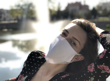 Logotrade reklaamtoote foto: VENUS PRO puuvillane näomask koos HEPA filtri taskuga 1378165