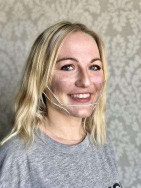 Logo trade reklaamkingid foto: ATENA läbipaistev näokaitse-mask suu ja nina jaoks 1461162