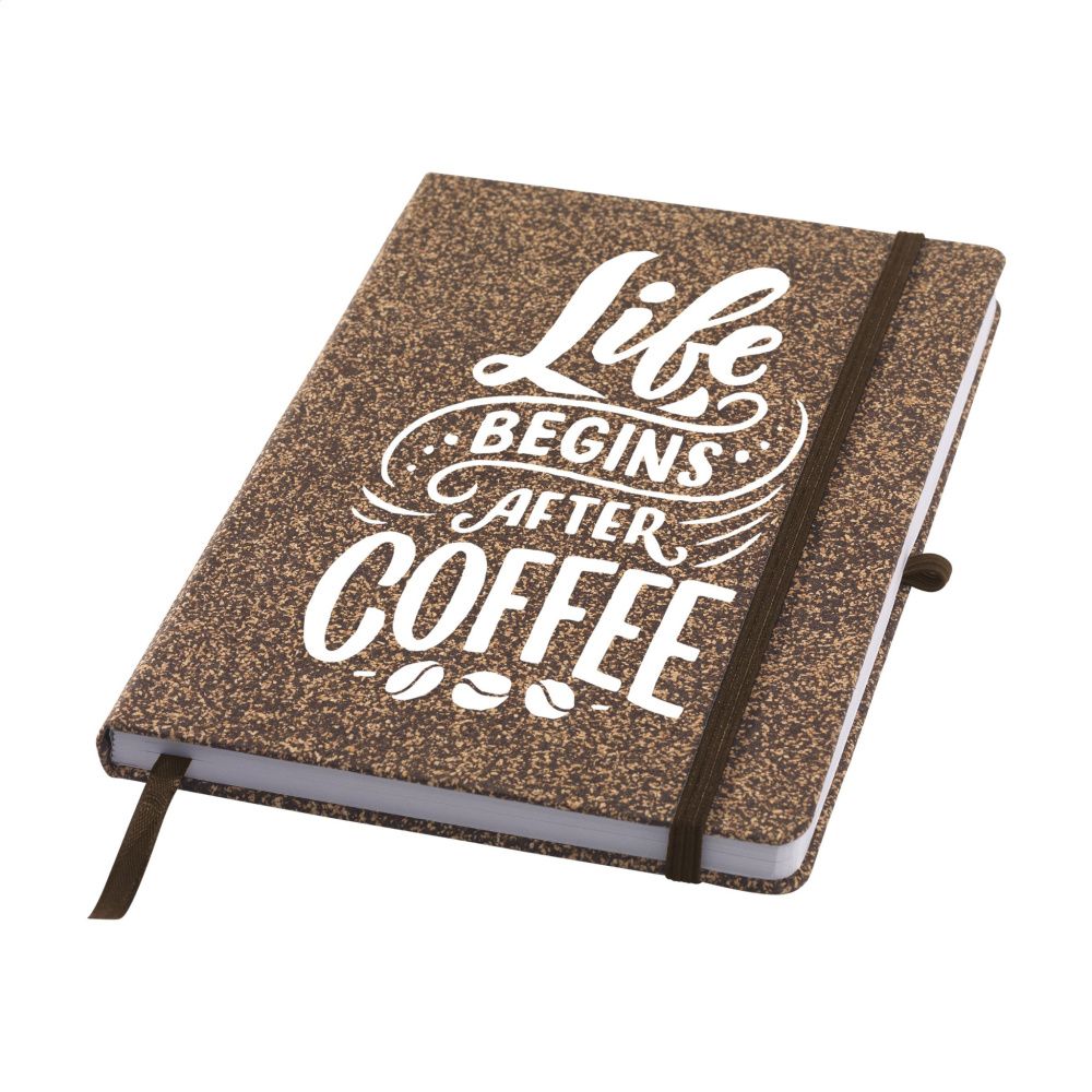 Logotrade reklaamkingid pilt: CoffeeGround korkpaberist märkmik A5