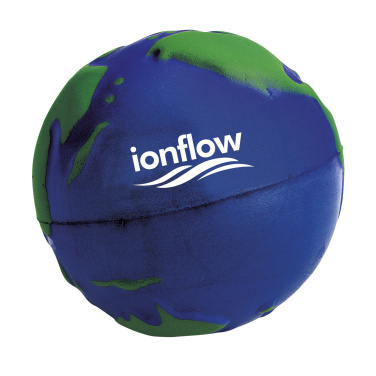 Logotrade ärikingi foto: StressGlobe Ø 6,5 cm stressipall