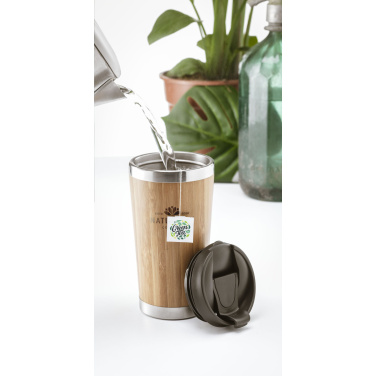 Logotrade reklaamkingituse foto: Tokyo 450 ml bambusest termotass
