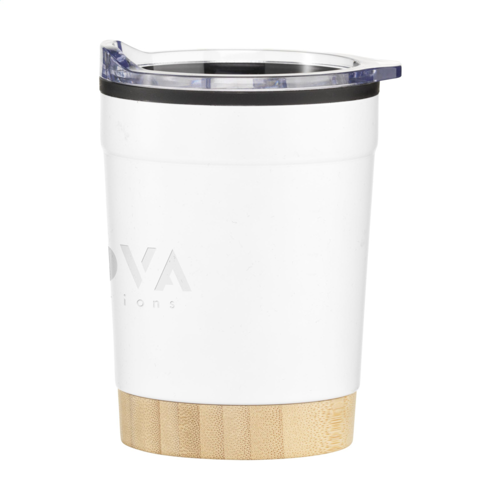 Logo trade reklaamkingituse pilt: Kobe Bamboo RCS Recycled Steel 350 ml kohvitass