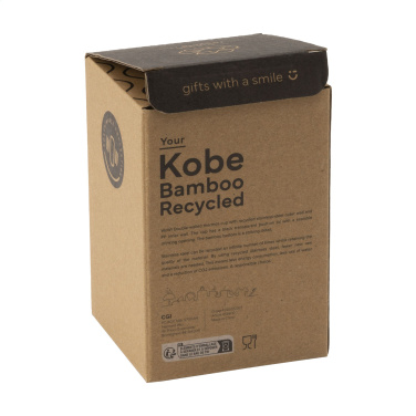 Logotrade meene foto: Kobe Bamboo RCS Recycled Steel 350 ml kohvitass