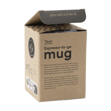 Logo trade ärikingi pilt: Espresso-to-Go kruus RCS taaskasutatud terasest 170 ml