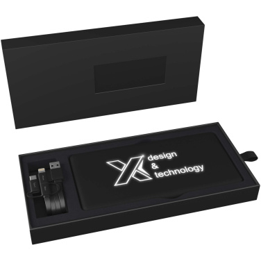 Logo trade reklaamkingid foto: SCX.design P30 8000 mAh valgustusega päikesepatareiga akupank
