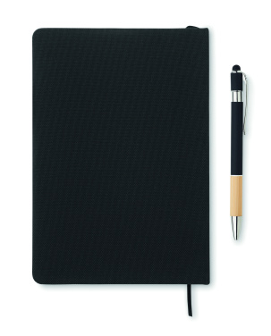 Logotrade ärikingituse foto: NOTA A5 RPET märkmik pastapliiatsiga