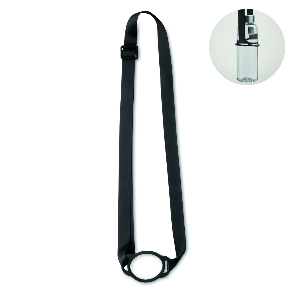Logotrade reklaamtoote foto: LANCUP must pael koos topsihoidjaga 6cm
