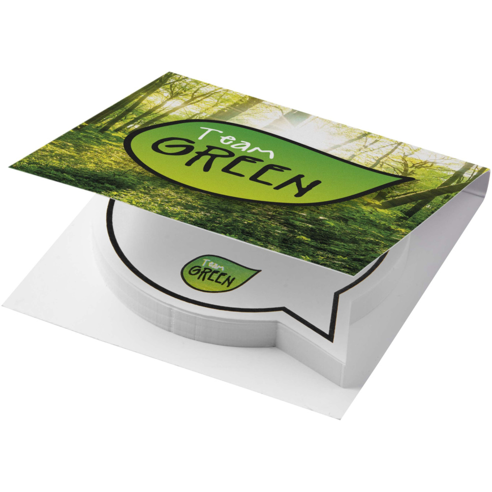 Logotrade reklaamkingitused pilt: Sticky-Mate® pehmete kaantega kõnemullikujulised kleeppaberid