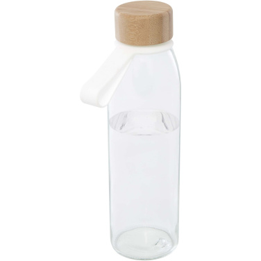Logotrade ärikingituse foto: Porto 500 ml klaasist veepudel bambusest korgiga