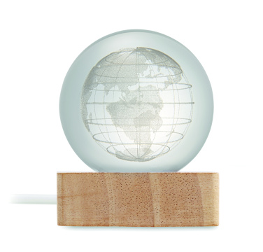Logotrade meened pilt: LED-klaasist kera Globe