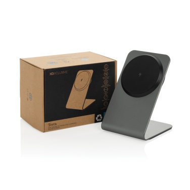 Logotrade meened pilt: Terra alumiiniumist 15W magnetiline juhtmevaba laadimise telefonialus