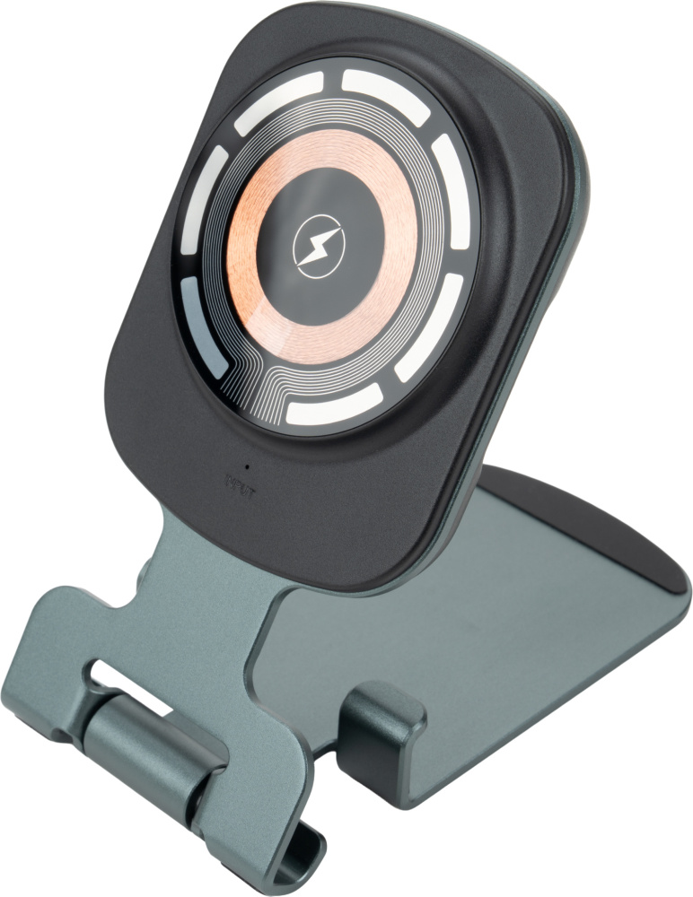 Logo trade ärikingituse pilt: Telefonihoidik koos juhtmevaba laadijaga