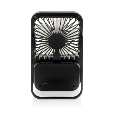 Logo trade reklaamtoote pilt: Aervina RCS taaskasutatud plastist laetav lauaventilaator