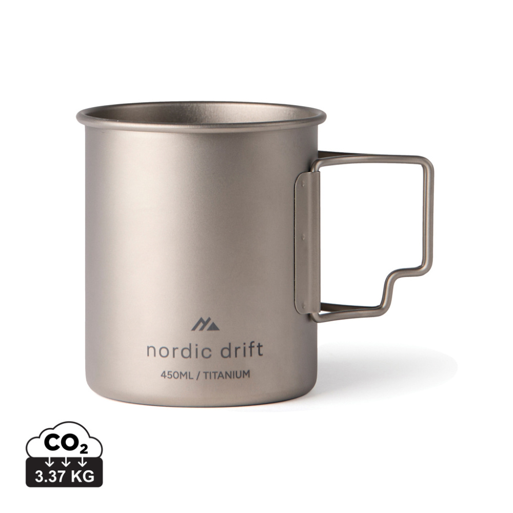 Logo trade reklaamkingituse pilt: Nordic Drift Trail Ultra Light Titanium 450ml kruus