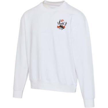 Logo trade firmakingituse pilt: Boris 280 g/m2 unisex OCS orgaaniline ülisuur ümara kaelusega kampsun