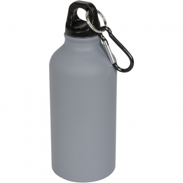 Logo trade liikelahjat mainoslahjat kuva: Oregon-juomapullo, matta, karabiinikoukku, 400 ml