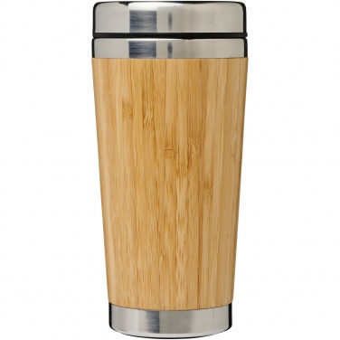 Logotrade liikelahja tuotekuva: Bambupintainen Bambus-juomamuki, 450 ml
