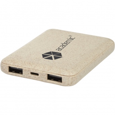 Logotrade mainoslahja ja liikelahja kuva: Asama-varavirtalähde, 5 000 mAh, vehnänolkea