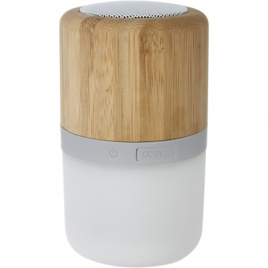 Logo trade mainostuote kuva: Aurea Bluetooth® -kaiutin valolla, bambua 
