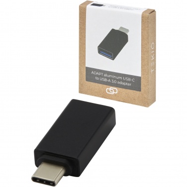 Logotrade mainostuotet kuva: ADAPT alumiininen USB-C-USB-A 3.0 -sovitin